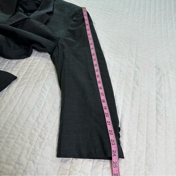 Chaps Ralph Lauren Wool Blend Dark Gray Blazer - Picture 10 of 16